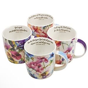 Floral Ceramic Mug Set